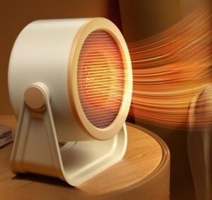 Room Heater for Bedroom 500W Portable Desktop Space Mini Heaters For Home Office In Winter Rapid Heating Blower 90° with 2 speed Adjustable Fan