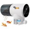 Qpets 3 Way Automatic Fish Feeder, Timer Turtle Food Fish Tank Accessories For Marine Aquariums Pond(Not Including Battery)(Plastic), 16.1 Cm X 11.7 Cm X 8.4 Cm