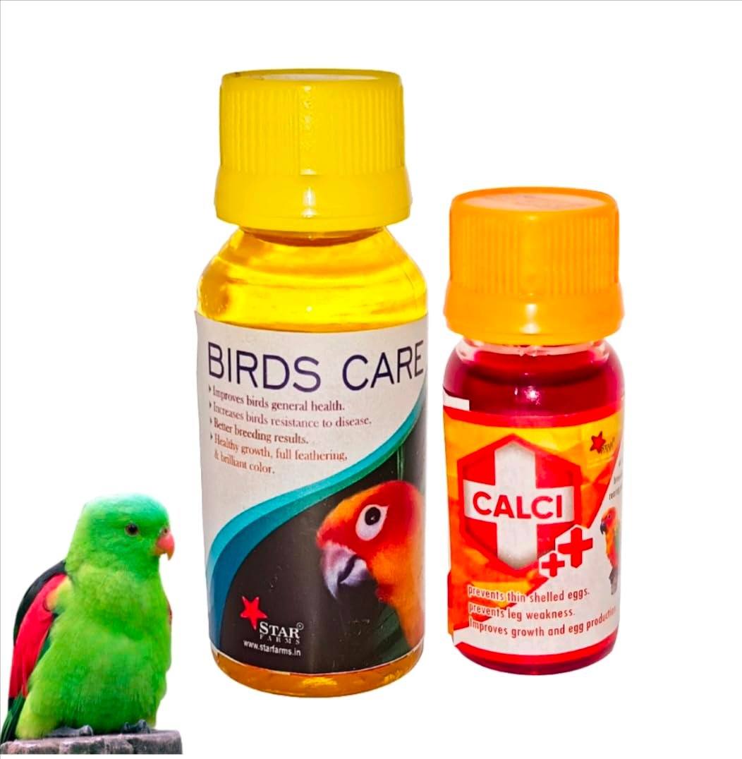 Jeffrey Birds Health Supplement Birds Care Yellow & Calci (Pack of 2)