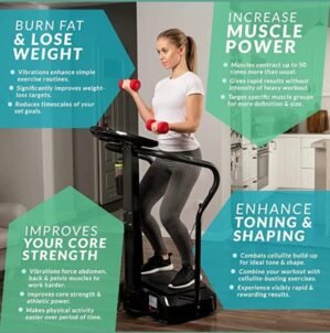 Health & Fitness_hub SOBO Xtreme Powerful Slim Full Body Vibration Platform Exercise Crazy Fit Machine