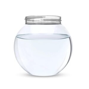 Foodie Puppies Transparent Round Plastic Aquarium Fish Bowl – (8inch) for Terrarium, Fish, Home, Flower Vase Decor and Office Decoration Ornaments | Unbreakable | Rust Resistant | Easy to Use