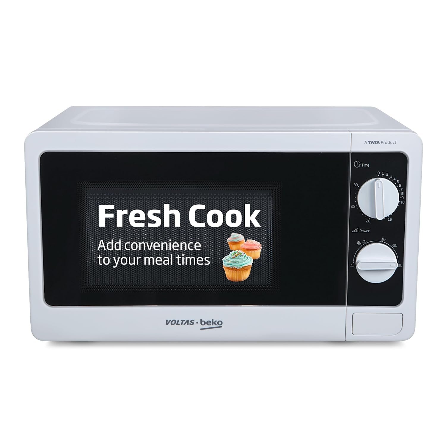 Voltas Beko, A Tata Product 20L, 700W smart solo Microwave oven (MS20MPW10, White)