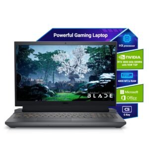 Dell G15-5530 Gaming Laptop, Intel Core i5-13450HX Processor, 16GB DDR5, 512GB,NVIDIA RTX 3050,6GB GDDR6, 15.6″ (39.62cm) FHD 120Hz 250 nits, Backlit KB Orange,Windows 11 + MSO’21,Dark Shadow, 2.65kg