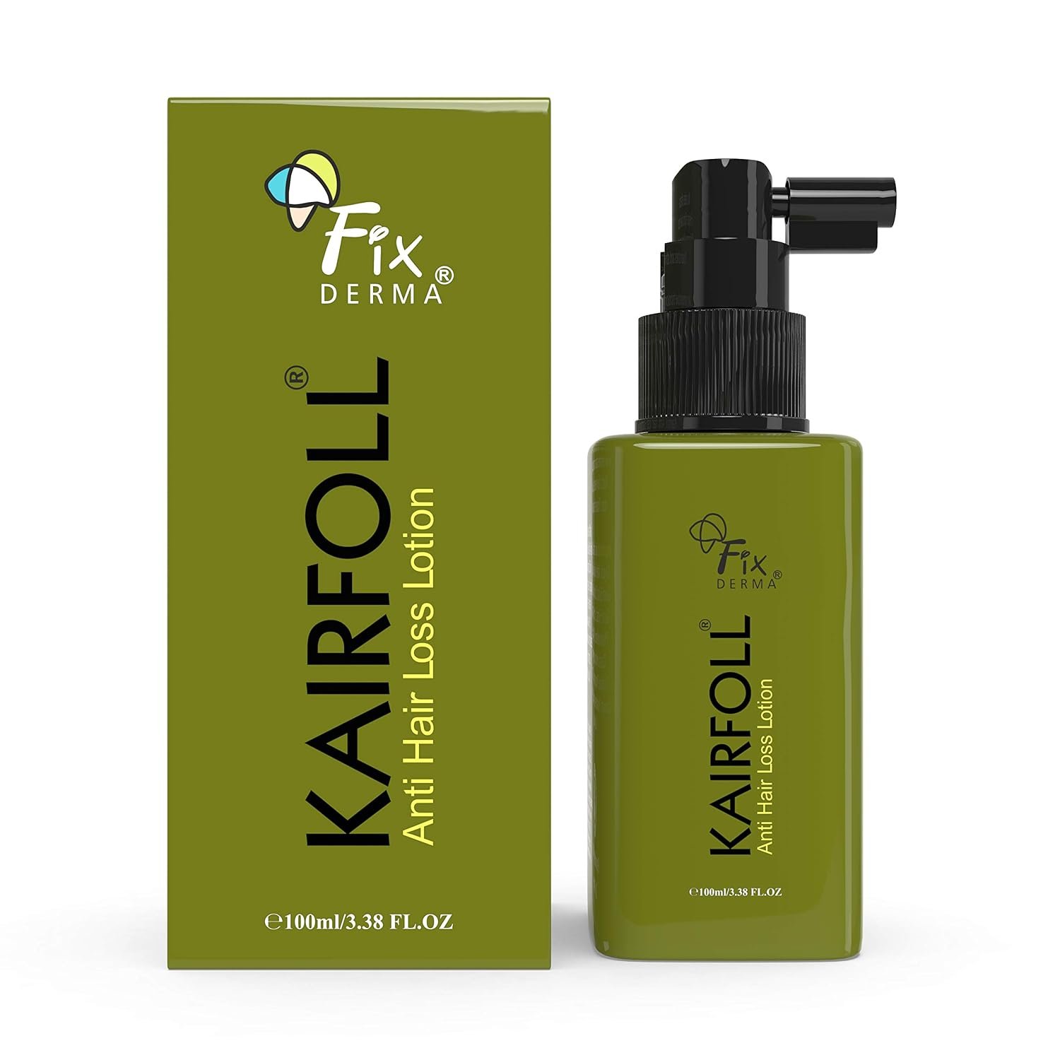 Fixderma Kairfoll Anti Hair Loss Lotion Spray | Amino Acid Lotion for Women & Men | Peptides for Hair | Lotion To Soothe Itchy & Irritated Scalp - 100 ML
