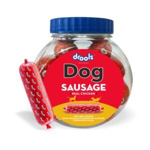 Drools All Life Stages Dog Treats Sausage Real Chicken 10Pcs Jar,550G Pack