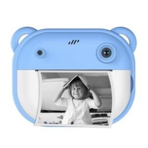 Memories Insite || Instant Print Digital Camera – Capture and Print Photos Instantly, High-Resolution Digital Imaging, Portable Design, Easy-to-Use Interface, Perfect for Kids Included SD Card (Blue)
