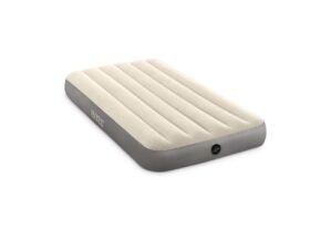 Toy Imagine Inflatable Air Mattress – Single Size (Inflated Dimensions: 39″ x 79″ x 10″) | Durable, Comfortable, and Portable for Camping, Travel, and Home Use (Beige and Grey)