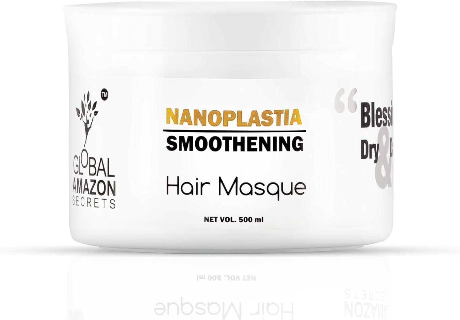 Global amazon secrets Original nanoplastia smoothening hair mask 500ml | Sulphate and paraben free - All hair of types