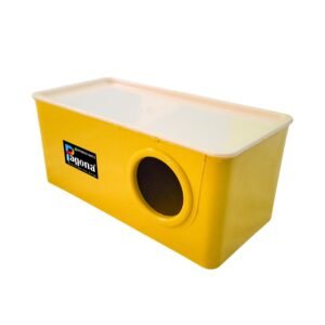 Pagona Plastic Bird Nest Box with Cage Mounting Hook Suitable for Small Cage Birds Like Love Birds, Finches, Budgies, Canary & Sparrow (1)