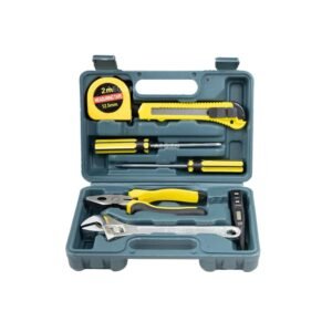 Aegon 7 Pcs Hand Tool Set – Adjustable Spanner, Star Screwdriver, Flathead Screwdriver, Knife, Measuring Tape, Cutting Plier and Voltage tester for DIY, Household, Electrical Repairs