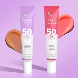 Fixderma 4% Kojic Acid Tinted Lip Balm with 2% Ceramide, 3% Shea Butter, 3% Niacinamide & SPF 50+ PA+++ | Ceramide Lip Balm SPF 50 | Kojic Acid Lip Balm for Pigmented Lips – 30ml (Pack of 2)
