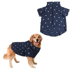 Sage Square Crazy Printed Dog Shirt, Trending Dog Shirt, Ultra Soft & Light Weight, Comfortable & Breathable Dog Apparel, Trendy Outfit (Polka Blue) (Medium – 18inch)