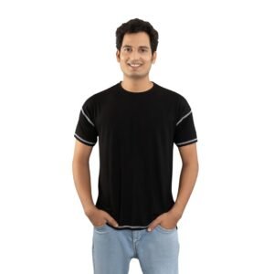Ruggd Indian 90% Bamboo Fabric Tshirt for Men’s Men’s Ultra Soft Bamboo T-Shirt|10% Elastane| UV-Protected| Anti-Odor| Breathable and Moisture-Wicking Fabric| Regular Fit