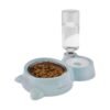 amazon basics 2 In1 Pet Feeder Food and Water Dispenser|Stainless Steel Bowl|Automatic Water Dispensing Mechanism|Suitable for Cats and Dogs,?32 cm,H_22 cm,W_16.5 cm