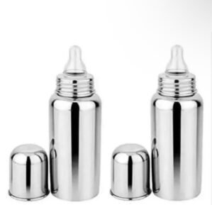 Stainless Steel Baby Feeding Milk Bottle, Milk Feeding, Water Feeding (Pack of 2, 240 ml.)