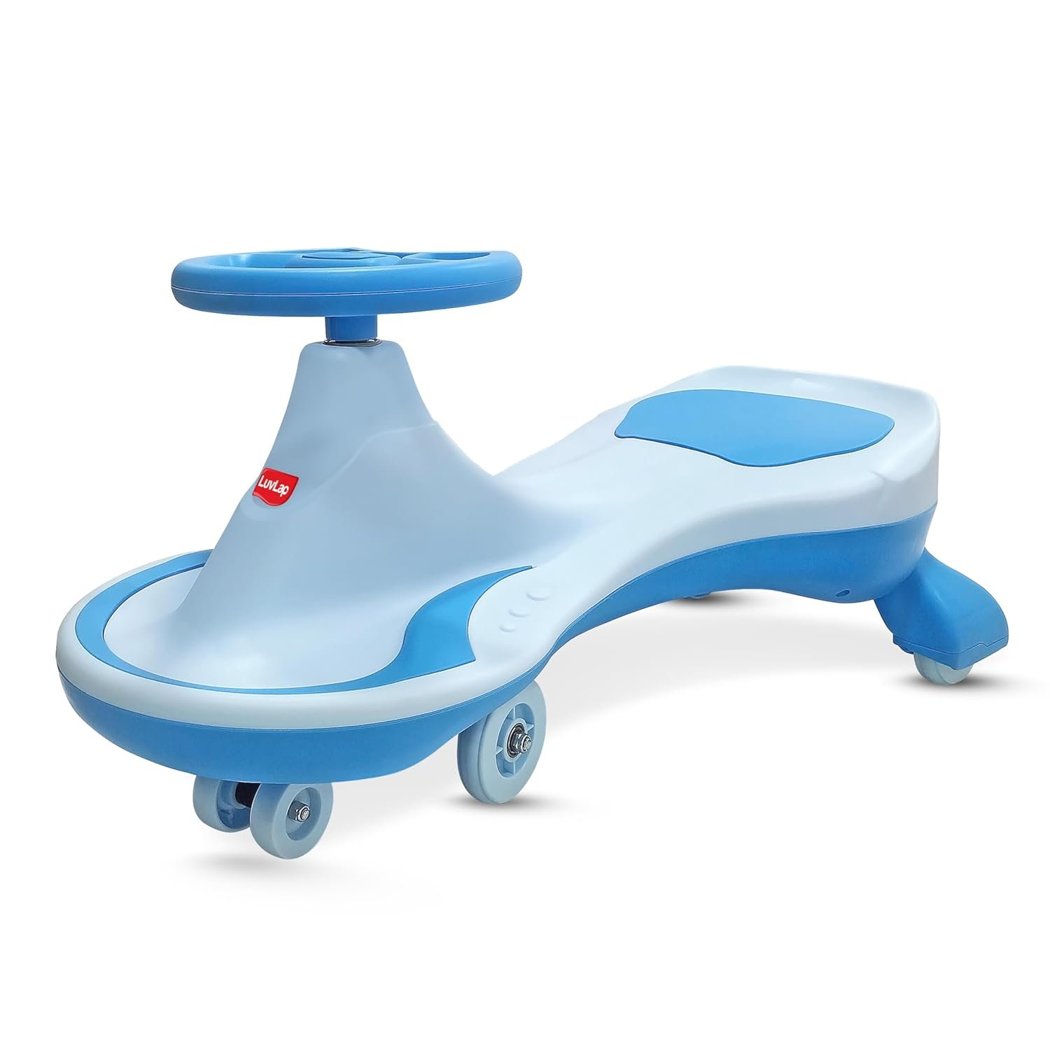 LuvLap Sunny Swing Car, Magic Car, Kids Push Car, Magic Car for Kids, Comfortable Seats & Durable, Ride On Car, Magic Toy Car, 3+ Years, Blue