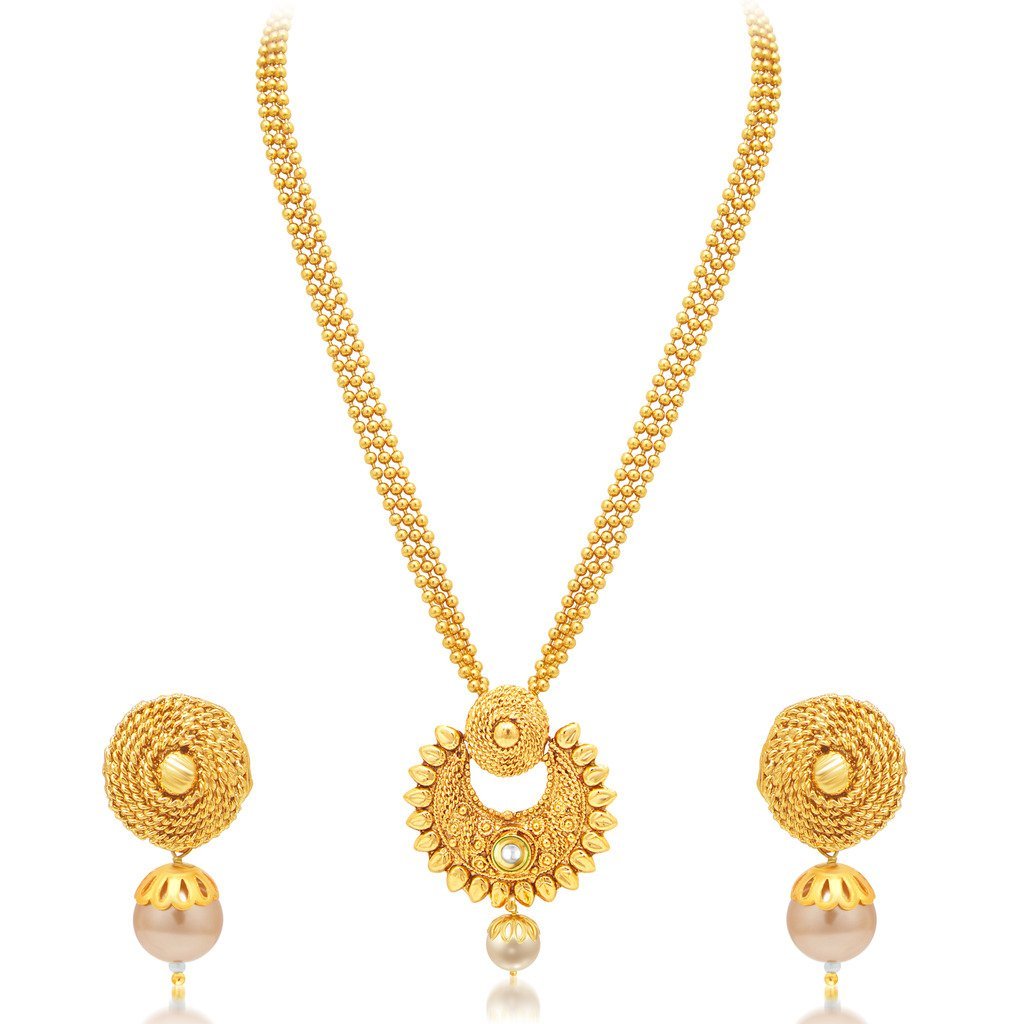 Sukkhi Pleasing Gold Plated Necklace Set For Women