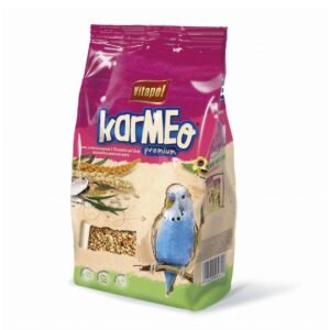 Vitapol Karmeo Premium Budgie Food 500 gm Pack Complete Balanced Nutrition Seeds Vitamins and Minerals for Healthy Digestion Vibrant Feathers and Energy
