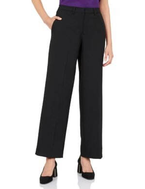 Symbol Premium Women’s ‘Desk-to-Dinner’ Wide Leg 4-Way Stretch Formal Trousers (Flexi-Waist | Easy Care)