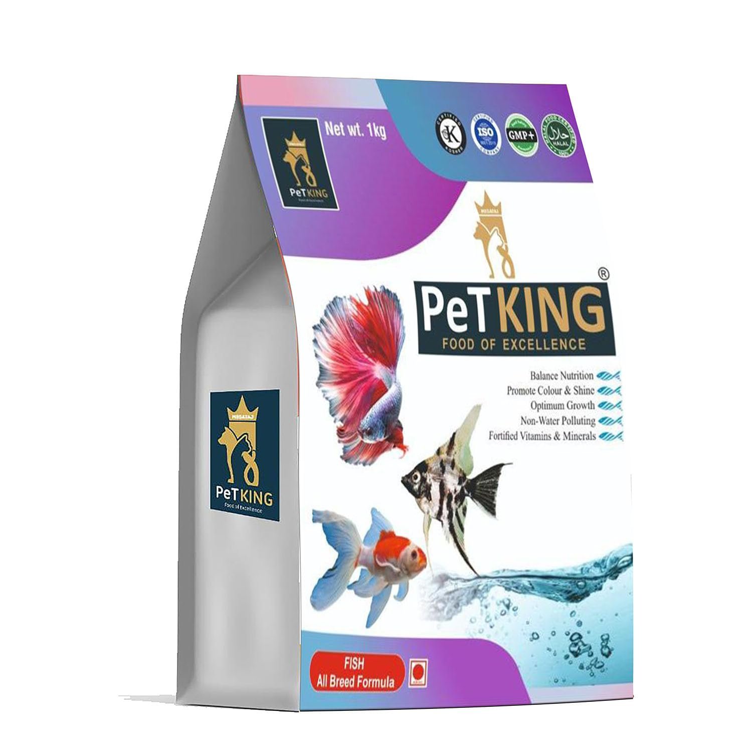 PeTKING Fish Food All Breed Formula Highly Nutritious Fish Food for All Aquarium Fish for Growth and Health of All Life Stages1 Kg