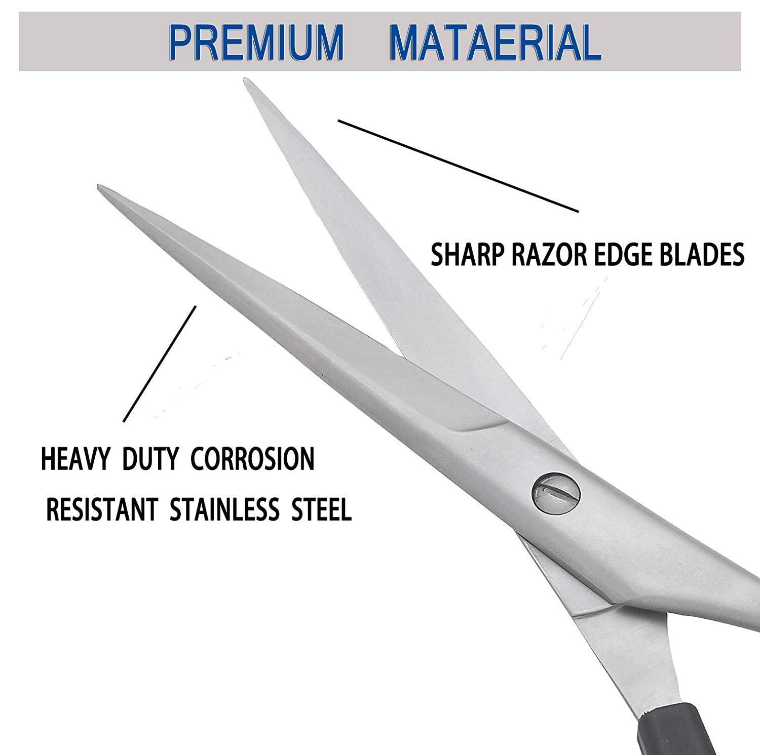Professional Hair Cutting & Thinning Scissors With Stainless Steel Quality For Men Women, Home Barber Salon Hairdressing Styling Tool Kit,(Set Of 1,Black)