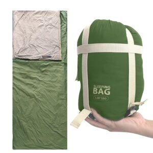 Proberos® Camping Sleeping Bag, Ultralight Cotton-filled Thermal Sleeping Bag for Outdoor -3­°C-15­°C Temp, Thermal Sleeping Bag Travel Accessory for Camping, Hiking, Trekking, 75x190cm