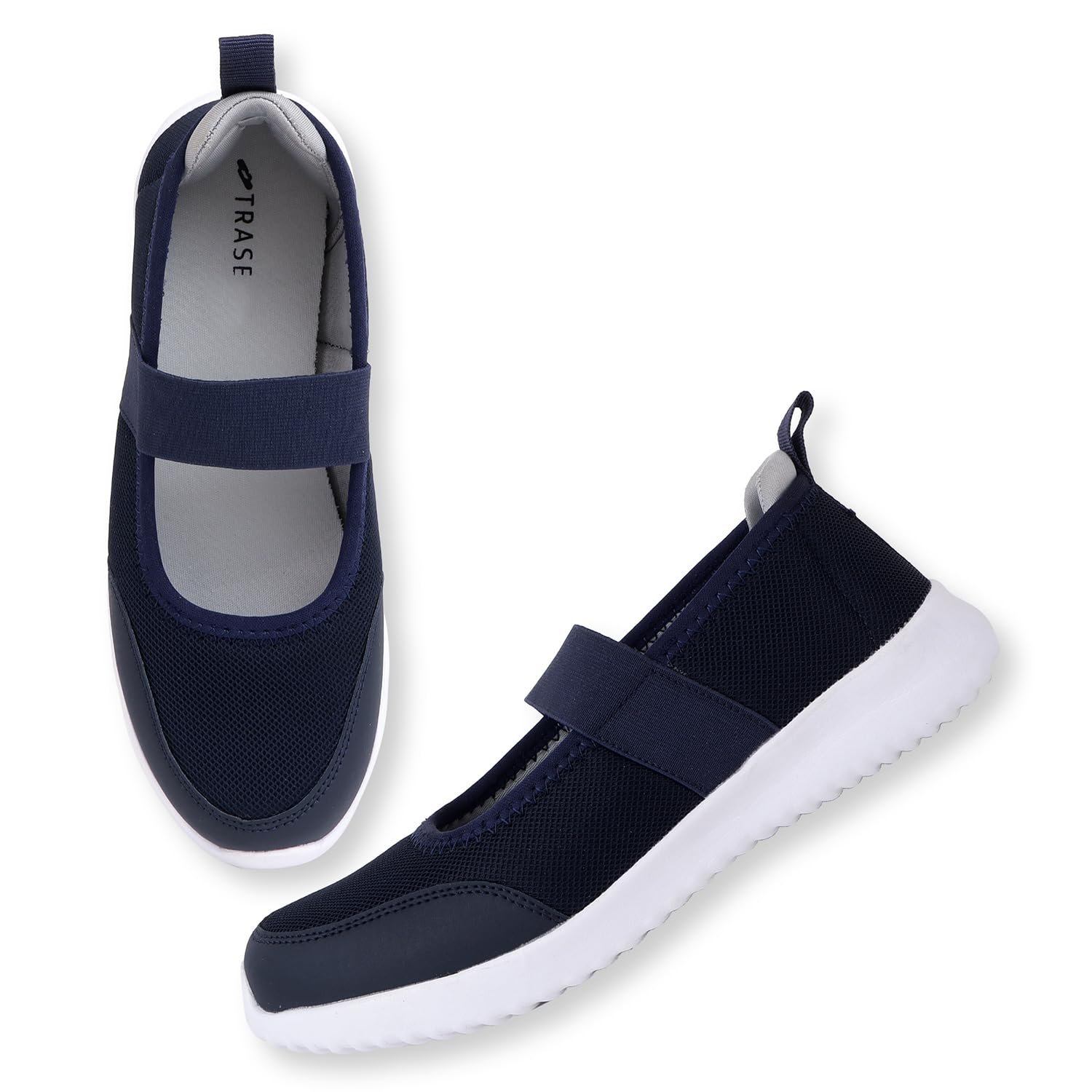 TRASE Women's Ballet Flats With Soft 'Memory Foam' Insole For Enhanced Comfort & Amazing Step-In Feel, Athleisure, Active Wear, Slip-On Bellies, Breathable Mesh Uppers For Casual & Formal Wear