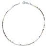 SATLAA Original – 925 Pure Real Sterling Silver Adjustable Anklet Payal For Girl and Women (SIngle) | Lightweight, Fashion, Love | 925 Stamp and Certificate of Authenticity