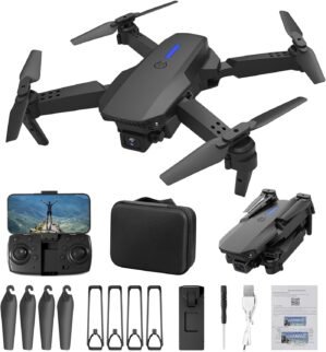 HEYCANDY Drone with 4k Camera Foldable 1080P HD Drone with FPV Live Video, Gestures Selfie, Altitude Hold, One Key Take Off/Landing, 3D Flips, Headless Mode, Aerial Photography RC Drone Multicolor.
