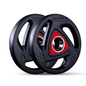 YASH FITNESS 10Kg×2 Professional Regular Viva Weight Plates Rubber Coating, Weight Plates For Home Gym, Weight Plates For Dumbbells, Weight Plates For Exercise, Weight Plates For Workout (20kg)