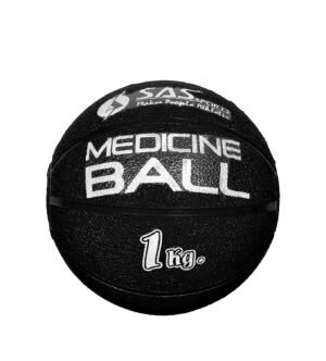 SAS SPORTS Rubber Medicine Balls Smooth and Tread Textured Grip Dead Weight Balls for Cardio and Core Workouts, Cross/Strength Training (Size: 1 KG)