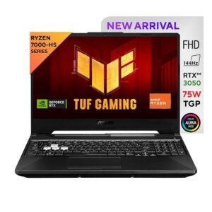 ASUS TUF Gaming A15, 15.6″ FHD 16:9 144Hz 250nits, AMD Ryzen 5 7535HS Processor, Gaming Laptop (16GB RAM/512GB SSD/NVIDIA GeForce RTX 3050/Windows 11/Office 2021/Graphite Black/2.3 Kg),FA566NC-HN083WS