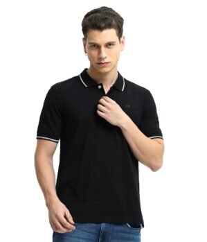 TURMS Anti Stain Anti Odor Polo T Shirt for Men | Water Repellent | Stretchable T Shirt for Boys | Regular fit |Breathable Cotton | Half Sleeve | Casual Sports Wear for Men