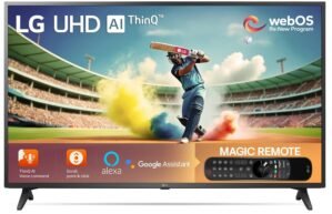 LG 108 cm (43 inches) 4K Ultra HD Smart LED TV 43UQ7550PSF (Ceramic Black)