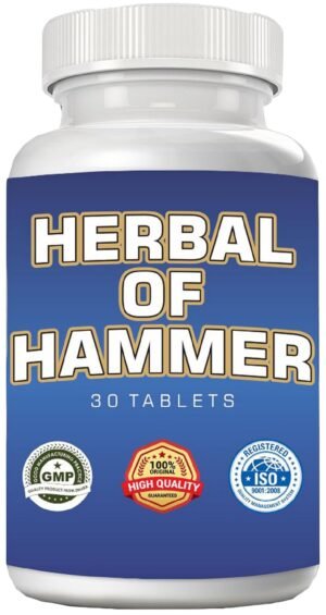 Herbal Of Hammer | Ayurvedic Supplement for Energy, Strength & Muscle Support | Clinically Approved |30 Tablets | Pack Of 1