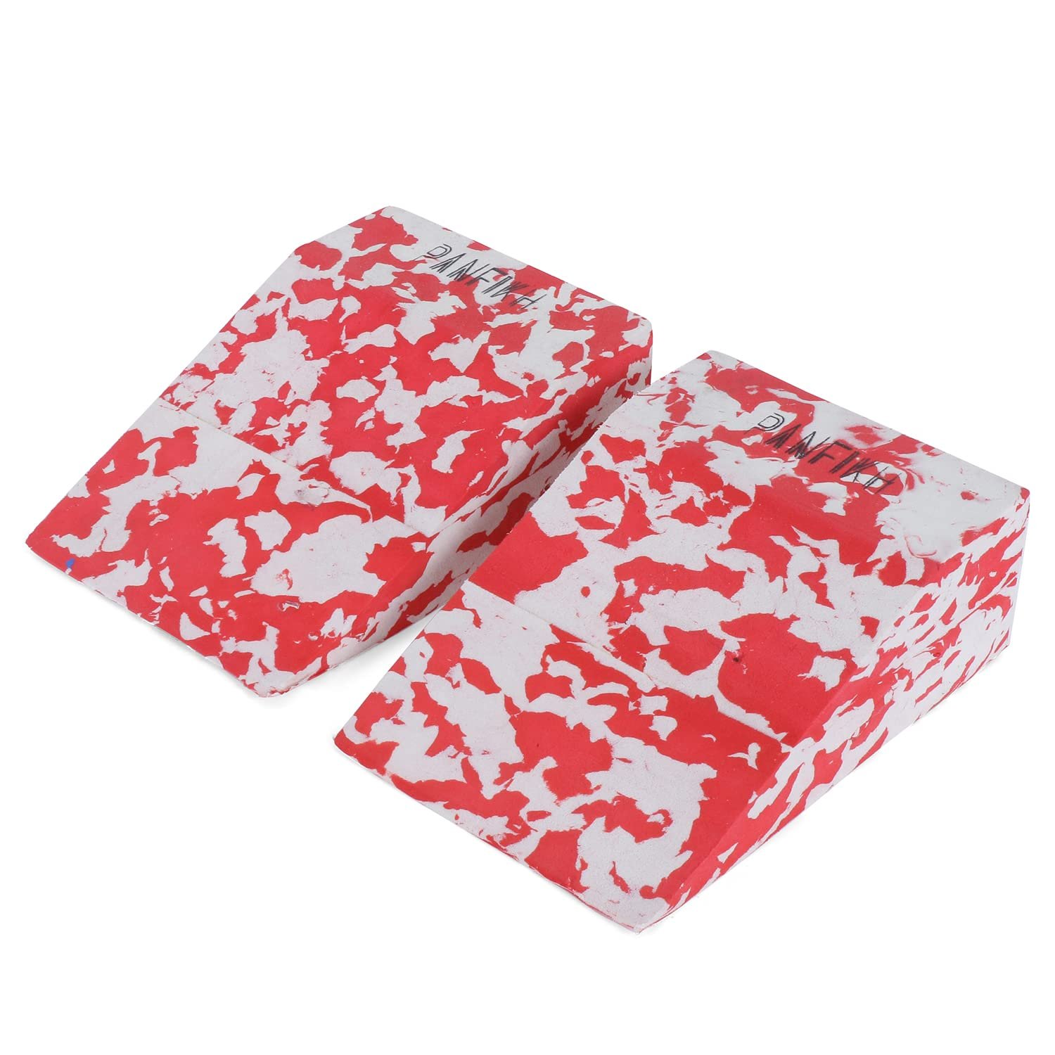 Panfikh Yoga Wedge Blocks - Set of 2 Eco-Friendly Non-Slip Squat Wedges for Yoga, Weightlifting, and Fitness