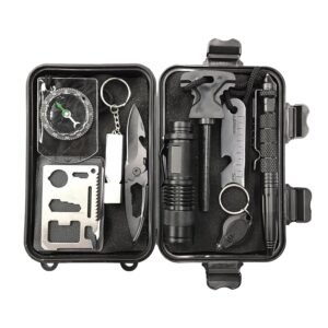 CLUB BOLLYWOOD 10pcs/Set Outdoor Emergency Survival Gear Kit Hiking SOS Earthquake|Sporting Goods | Outdoor Sports | Camping & Hiking |1 Set Emergency Equipment Kit