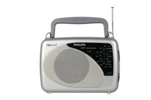 Philips Portable Radio RL118/94 3-in-1 Power Source (Li-ion Rechargable Battery, 3V DC & 230V AC), FM/AM Radio, 200mW RMS Sound Output, Telescopic Antenna, Manual Tuning