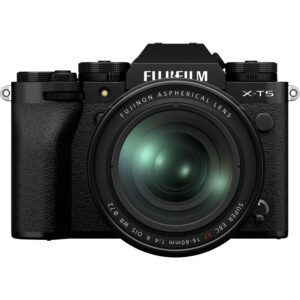 Fujifilm X-T5 40MP APS-C X-Trans Sensor|Pixel Shift|IBIS System|Ultra high Resolution mirrorless Camera|6k 30p|1/180000 Shutter Speed|Quick Lever for Photo/Video with XF 16-80mm f/1:4 Lens -Black