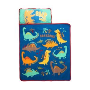 The Fun House Roarsome Dinos Toddler Nap Mat, Blue