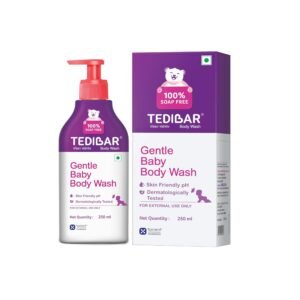 Tedibar – Body wash for Babies| 100% soap & Alkali free | Skin-friendly pH 5.5| Recommended by pediatricians | Prevents Dryness & Rashes | Suitable for Newborn Baby| 250ml