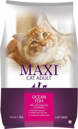 Maxi Ocean Fish Dry Cat Food 1.2kg, Adult