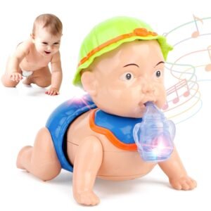 Zest 4 Toyz Musical Baby Crawling Toy for Kids with LED Lights and Sound Interactive Learning Toys for Babies Toddlers & Infants – Multicolor (Pack of 1)