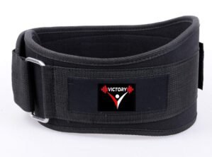 VICTORY Ultra Multipurpose Weight Lifting Belt & Abdomen Support Belt for Back Support Comfortable & Durable for Weightlifting, Gym, Workout, Bodybuilding, Lumbar Back Supporting Belt – Black (Medium)