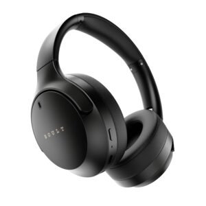 Boult Q Over Ear Bluetooth Headphones with 70H Playtime, 40mm Bass Drivers, Zen™ ENC Mic, Type-C Fast Charging, 4 EQ Modes, Bluetooth 5.4, AUX Option, Easy Controls, IPX5 Wireless Headphones (Black)