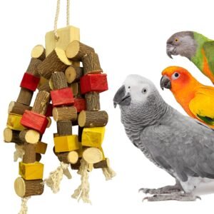 CONGO – NATURAL PARROT TREAT 55X24 Cm Premium Non-Toxic Edible Colored Chewing Toy For Conures, Senegal, Amazon, African Grey, Macaws, Cockatoo, Eclectus And Other Birds|Piece Of 1