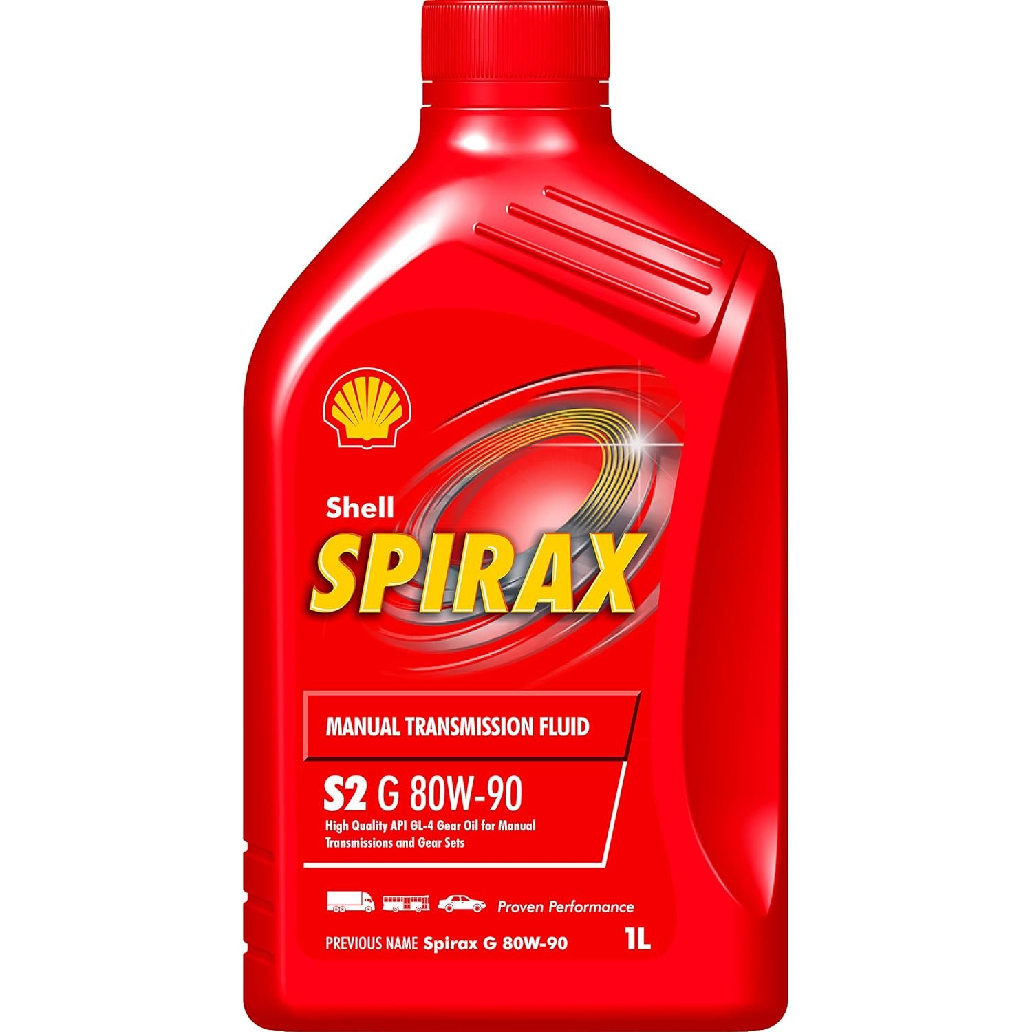 Shell Spirax S2 G 80W-90 API GL-4 Gear Oil for Cars of All Fuel Types (1 L)