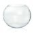 ecofynd Glass Terrarium Bowl, Christmas Fish Bowl, Crystal Clear Aquarium Bowl for Fish, Round Bubble Vase for Events, Decorating, Xmas Home Decor, or Office Decor (Pack of 1, 6inch, GB001)