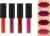 Beauty Set of 4 Liquid Matte Mini Lipsticks – Long Lasting & Waterproof Lipstick Combo Pack Shades for Women