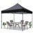 THESHELTERS – 10×10 ft Outdoor Tent, Instant Folding Tent Completely Waterproof Perfect for Outdoor Living- Garden Canopy Tent for Decoration, Party, Events (Black)